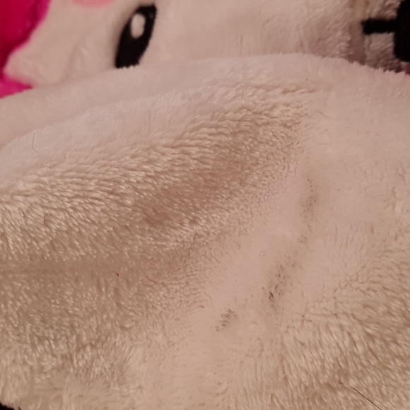 Cute White Fuzzy Kids Top with Pink Bow Dog Design, Kids 6/6X, no brand - Picture 5 of 5